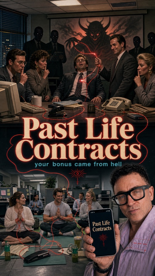 Your bonus came from hell — office occult poster