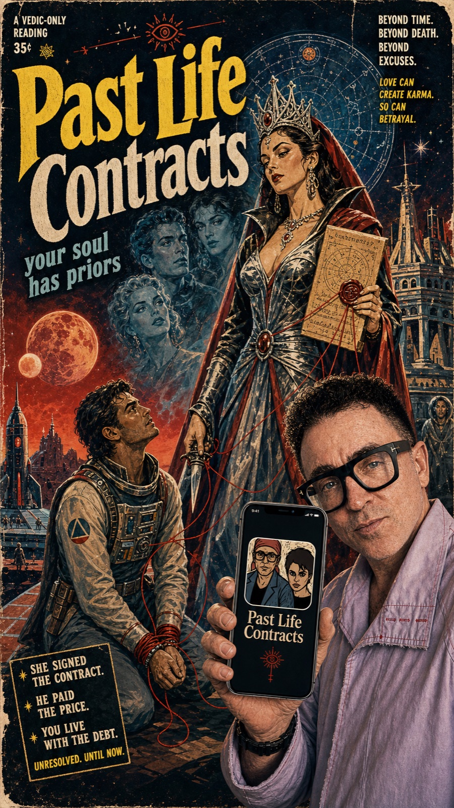 Your soul has priors — Sci-Fi Pulp poster