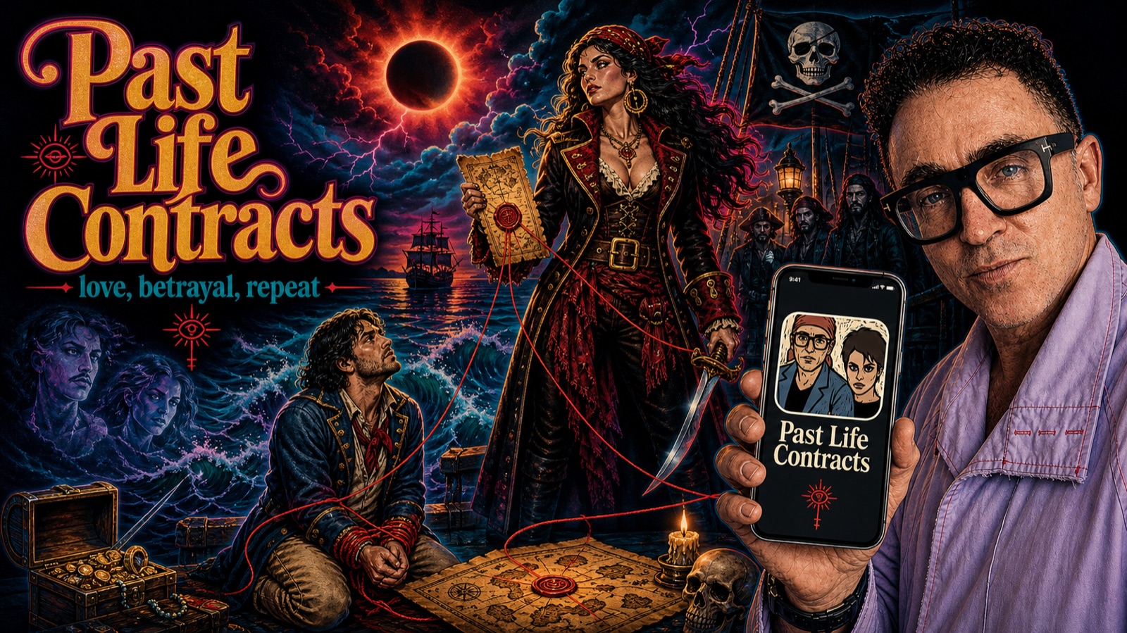 Love, betrayal, repeat — pirate poster